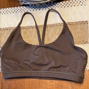 Fleo Dark Brown Sports Bra